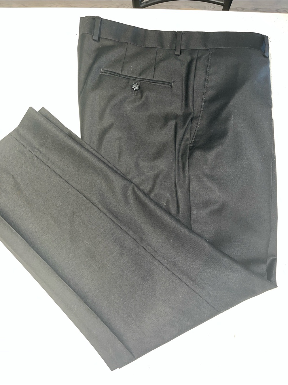 Samuelsohn Black Formal Dress Pants - Classic Flat Front VGUC